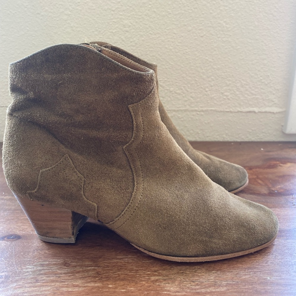 Isabel Marant Dicker boot tan suede